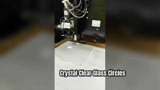 2 मिमी अल्ट्रा-क्लियर ग्लास लेजर-कट सर्कल
