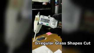 अनियमित आकृतियों के लिए 3 मिमी नीलमणि ग्लास लेजर कटिंग