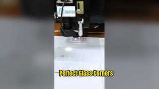 2 मिमी अल्ट्रा व्हाइट ग्लास लेजर कटिंग गोल चौकोर कोना